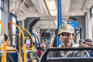 In the tram