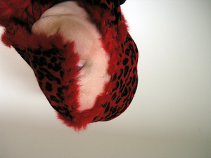 self portrait with a red chinese scarf II