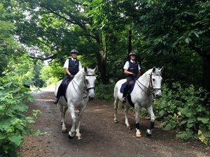 Lady Bobbies on horseback
