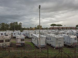 Motorhome parking lot