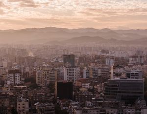 A city in construction