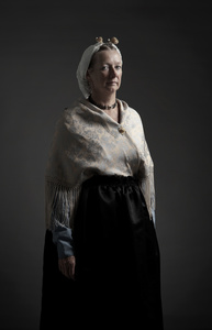 A series of portraits of  Dutch (Scheveningen) ladies in traditional dress (1)