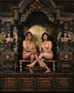 Janny & Nuria, from the series Virgenes de la Puerta, 30"x37",  2015