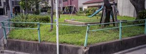 Tokyo heatwave. Municipal park Adachi