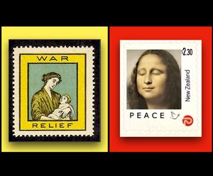 war and Peace postage siamps