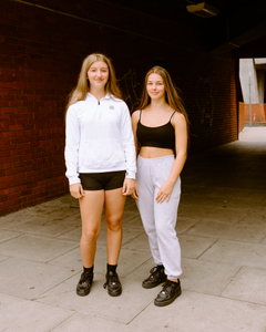 Amelia and Charlotte making Tik Tok videos