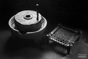 Grindstone and seat  | Dhanda, Punjab.