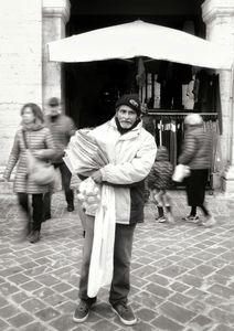Pillowcase salesman