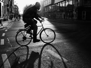 The bearded cyclist