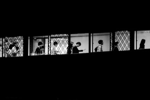 Commuters on their way home, Harajuku, Tokyo