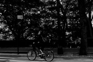 Biking on the shadow