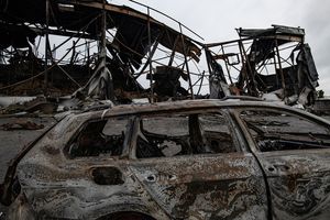 burned down car dealership