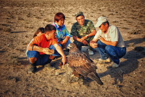 Eagle Family. Almaty, Kazakhstan.