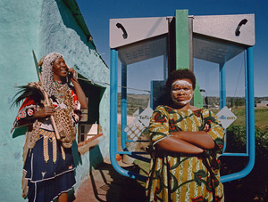 The Sangoma with phone-booth in Grahamstown.