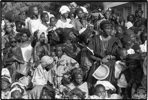 Assembly of high school students, Dakar, Senegal  © Betty Press