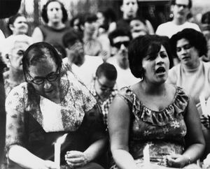 1968, Spanish Harlem,NYC  (memorial assassination of Robert Kennedy