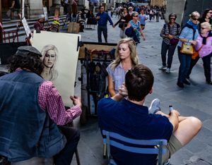 Portrait Artist In Florence, Italy