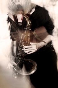 Sax Player-player black