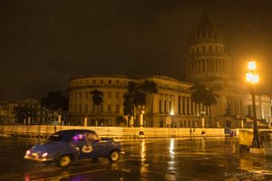 Rainy night in Havana.