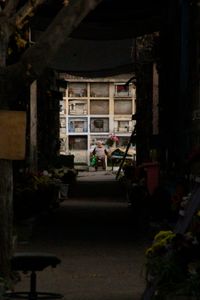 At the end of the alley