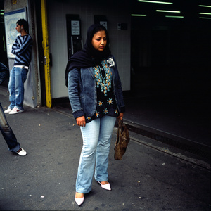 Mourners at the corner of Stockwell Tube station in London the day after the fatal shooting by police of Jean Charles de Menezes suspected of being a terrorist bomber later found to be a case of mistaken identity.