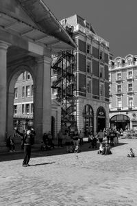 Busker in Covent Garden, London