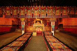Drolma Lhakhang Monastery near Nyethang, Tibet was built in the 11th century. It was left intact by the Red Guards during the Cultural Revolution after a direct request from the government of Bangladesh. Photographed on 30 June 2005. © Forest McMullin