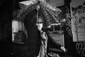 The umbrella man