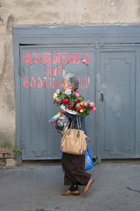 Bringing you flowers