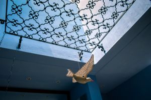 Skylight with dove.