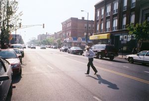 Crossing West Chicago Avenue