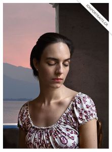 Laline with closed eyelids, 2007