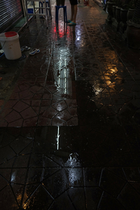 wet floor (BKK streets)