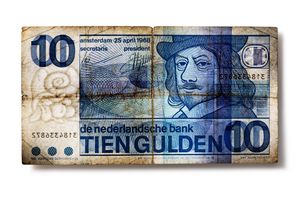 NIEDERLANDE 10 GULDEN, 1968