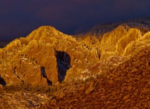 El Torreon in profile, Sandia Mountains, NM