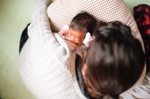 Breast milk is sucked.