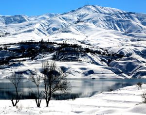 Iran.Taleghan lake