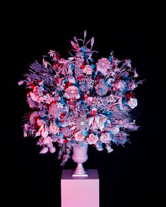 Flowers in Red and Blue