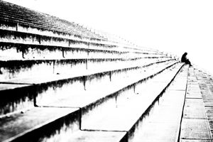 Abstract street photography - The reader