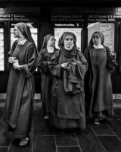 Four Nuns Inside Penn Station, Manhattan, NYC
