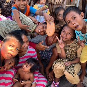 Happy children of Togean Island