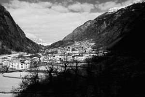 Radiography of a journey. Bernina Express from Tirano to St. Moritz