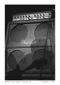 Fender shadow on Marshall stack