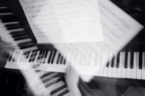 Studying piano #3