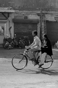 Cyclist with passenger | Phagwara, Punjab.