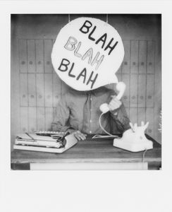 At the office - bla bla bla!