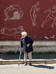 Crossing the street