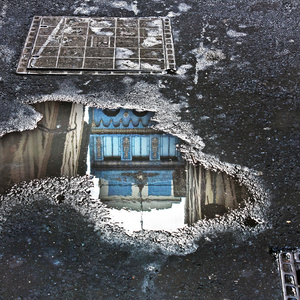 Flinders Lane Reflection