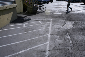 BERGAMOT PARKING LOT, WALKER AND WHEEL