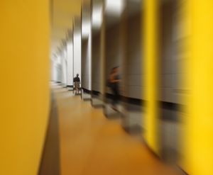 Between spaces